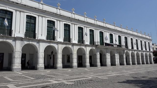 Building of the Cabildo de Cordoba at San Martin Square. Cordoba, Argentina
