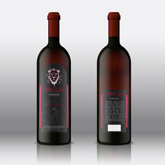 Front and back of Modern Wine Labels