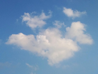 blue sky with white clouds