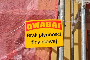 Uwaga, brak płynności finansowej