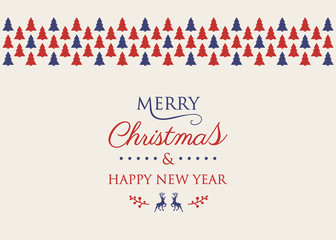 Christmas wishes with decoration. Vector.