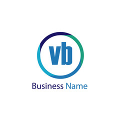 Initial Letter VB Logo Template Design