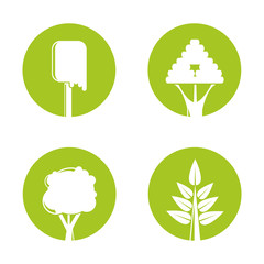 tree and plant icons