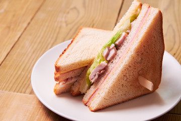Close-up of fresh sandwich