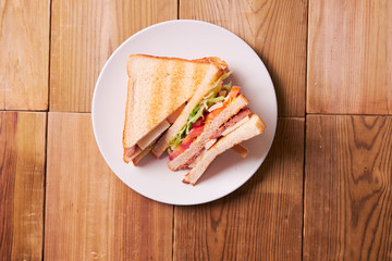 Close-up of fresh sandwich