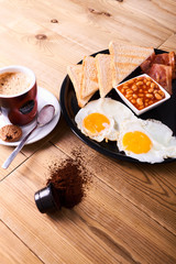 Traditional full English breakfast