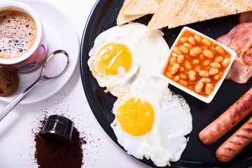 Traditional full English breakfast