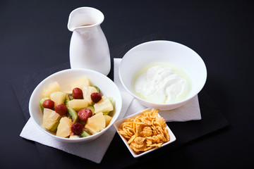 Close-up of healthy breakfast