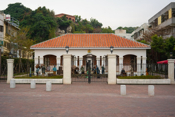 Exterior view of the former British Consulate Residence at Takou Kaohsiung Taiwan