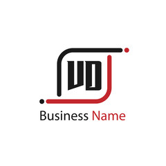 Initial Letter VD Logo Template Design