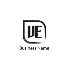 Initial Letter VE Logo Template Design