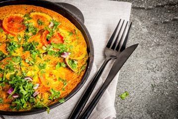 Indian Masala Egg Omelet
