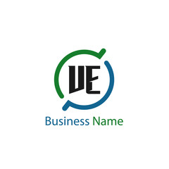 Initial Letter VE Logo Template Design