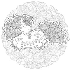 Unicorn magical animal.