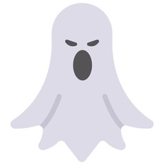 Ghost flat illustration