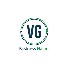 Initial Letter VG Logo Template Design