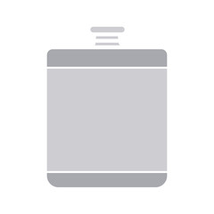 Hip flask glyph color icon