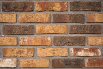 Orange brick wall texture