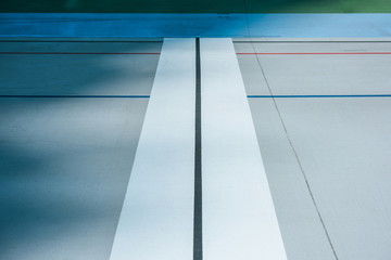 lines on empty velodrome, urban geometric background