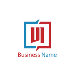 Initial Letter VI Logo Template Design