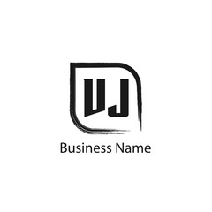Initial Letter VJ Logo Template Design
