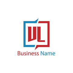 Initial Letter VL Logo Template Design