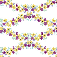 Fashionable pattern in small flowers. Floral seamless background for textiles, fabrics, covers, wallpapers, print, gift wrapping and scrapbooking. Raster copy.