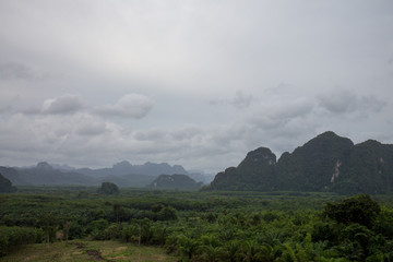 landscape in asia on a cloudy day