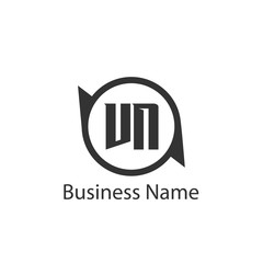 Initial Letter VN Logo Template Design