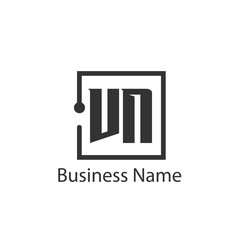 Obraz premium Initial Letter VN Logo Template Design
