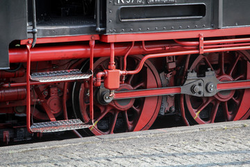 Dampflok, Detail einer Dampflok 