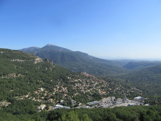 Obraz premium Gourdon perched village