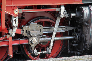 Dampflok, Detail einer Dampflok 