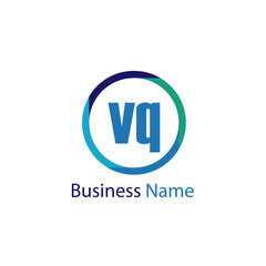 Initial Letter VQ Logo Template Design