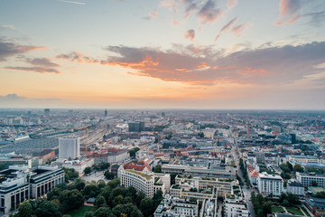 Munich city center Air drone view summer urban photo