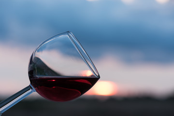 Toast at sunset