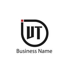 Initial Letter VT Logo Template Design