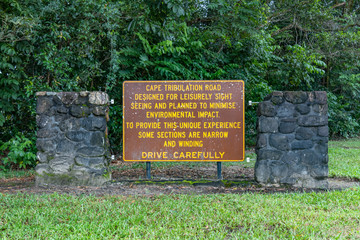 Cape Tribulation information sign