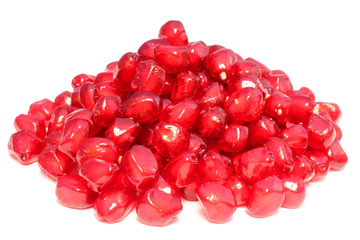 Ripe pomegranate fruit isolated