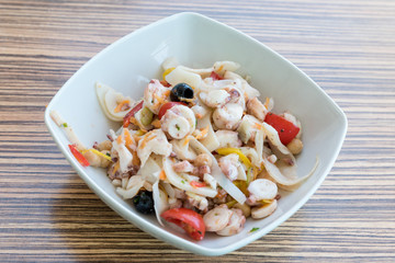Cold fish salad