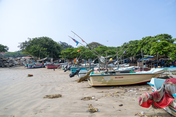 Fototapeta na wymiar Fishing Boats Sri Lanka