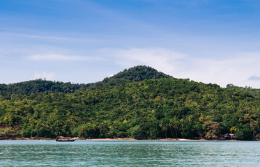 Peaceful seascape of Koh Tean island near Samui isalnd, Thailand