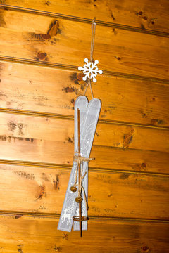 Decoration ski mountain