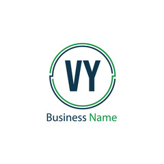 Initial Letter VY Logo Template Design