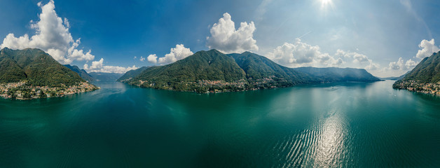 Italy Como Lake drone Air 360 vr virtual reality drone panorama