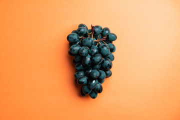 Dark blue grapes