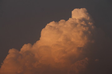 orange clouds