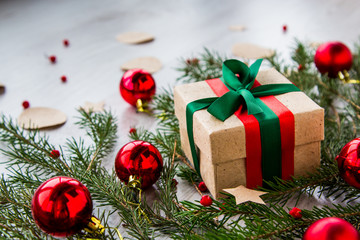 Christmas gifts in a festive atmosphere