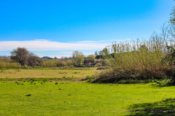 The Caffarella park in the city of Rome, Appia Antica, Almone river