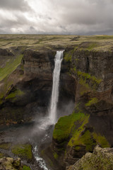 waterfall in the mountains